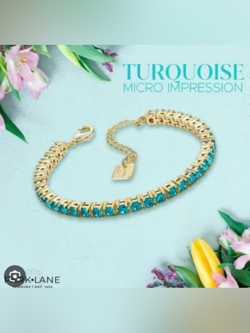 Park Lane Micro Impression Bracelet Turquoise-BNIB!! Sold Out!!!